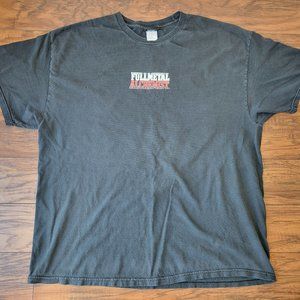 FULLMETAL ALCHEMIST Logo Blood Seal Black Shirt sz XXL 2X - Faded - 2005 Anime